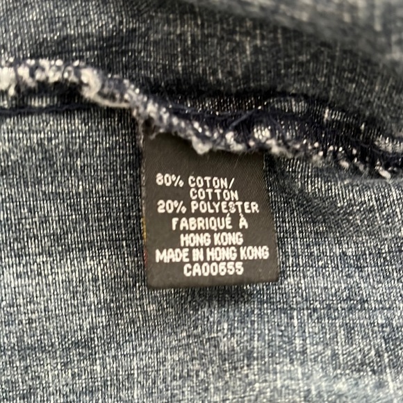 Contrast Jean Jacket. Lightweight Jean Jacket. Soft Comfy Denim Coastal. LARGE - Picture 3 of 12